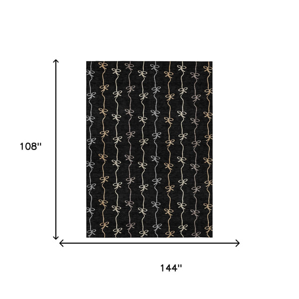 Geometric Southwestern Washable Polyester Area Rug for Indoor Outdoor and High Traffic Spaces