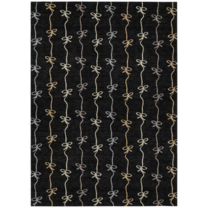 Geometric Southwestern Washable Polyester Area Rug for Indoor Outdoor and High Traffic Spaces