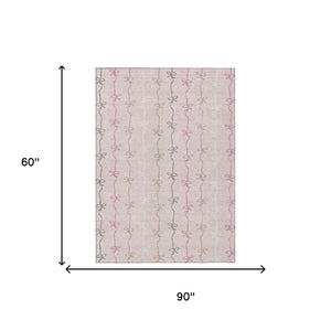 Southwestern Geometric Washable Polyester Area Rug Indoor Outdoor for Patio or Living Room