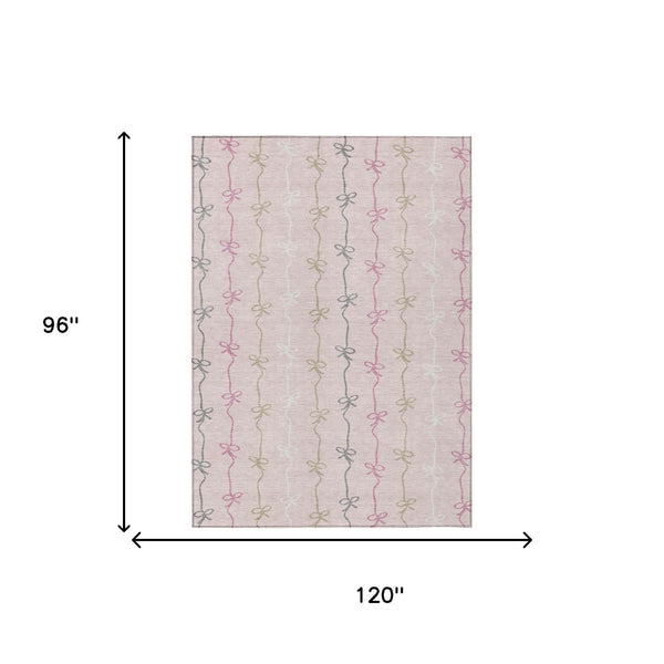 Southwestern Geometric Washable Polyester Area Rug Indoor Outdoor for Patio or Living Room