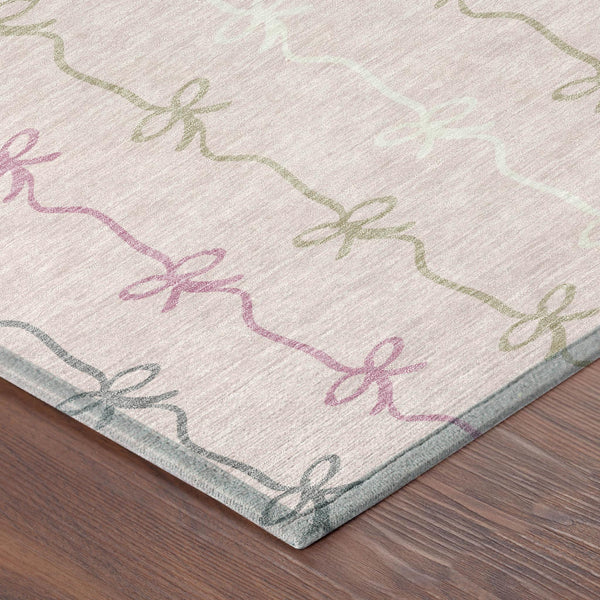 Southwestern Geometric Washable Polyester Area Rug Indoor Outdoor for Patio or Living Room