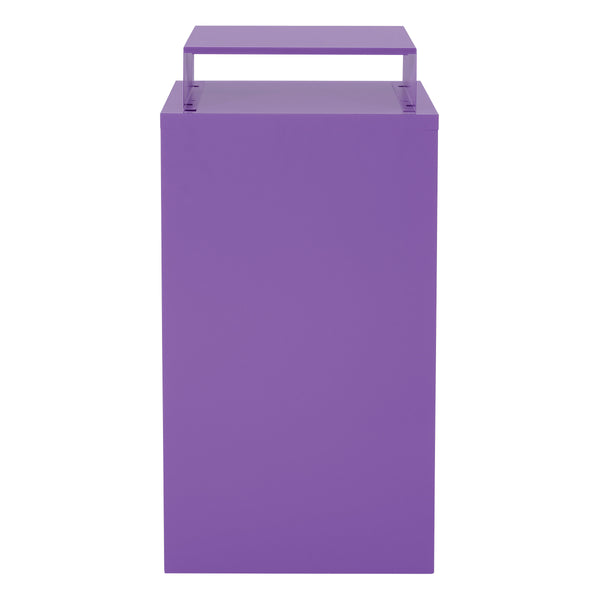 OSP Home Furnishings Metal File Cabinet Purple