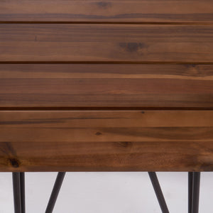 English Elm Christopher Knight Home® - Zion Industrial Coffee Table Set With Two Accent Tables - Rustic Acacia Wood & Metal Frame Design 61003.00-2_60392.00