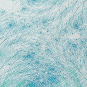 Oriental Washable Polyester Area Rug in Sky Teal for Stylish Indoor Outdoor Spaces