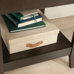 English Elm Desk, Elegant Brown Finish With Storage Drawers And Cable Management For Home Office Or Study B356P367914
