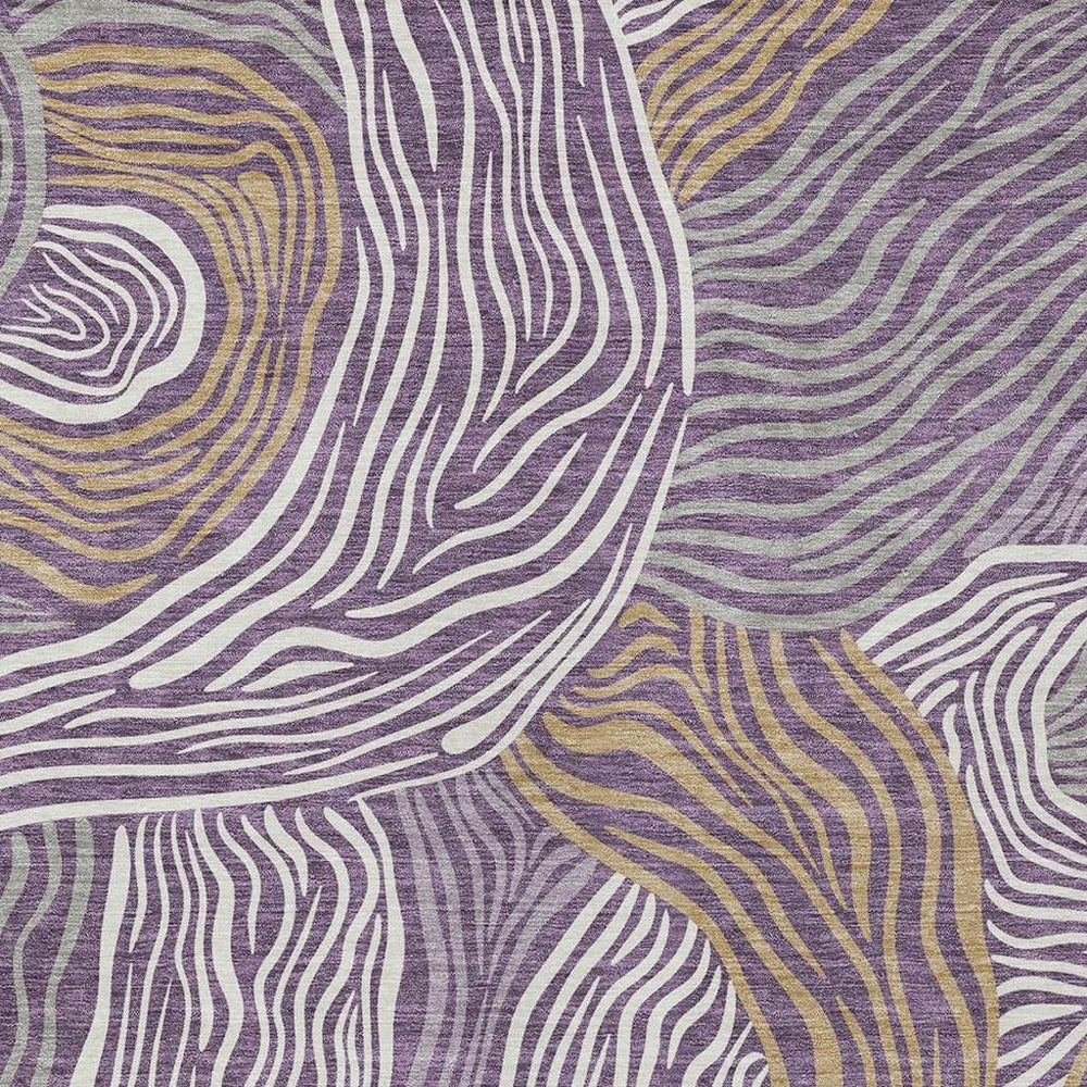 HomeRoots Ikat Polyester Area Rug Washable Stain Resistant for Indoor Outdoor Patio Living Spaces 8' x 10' 732858