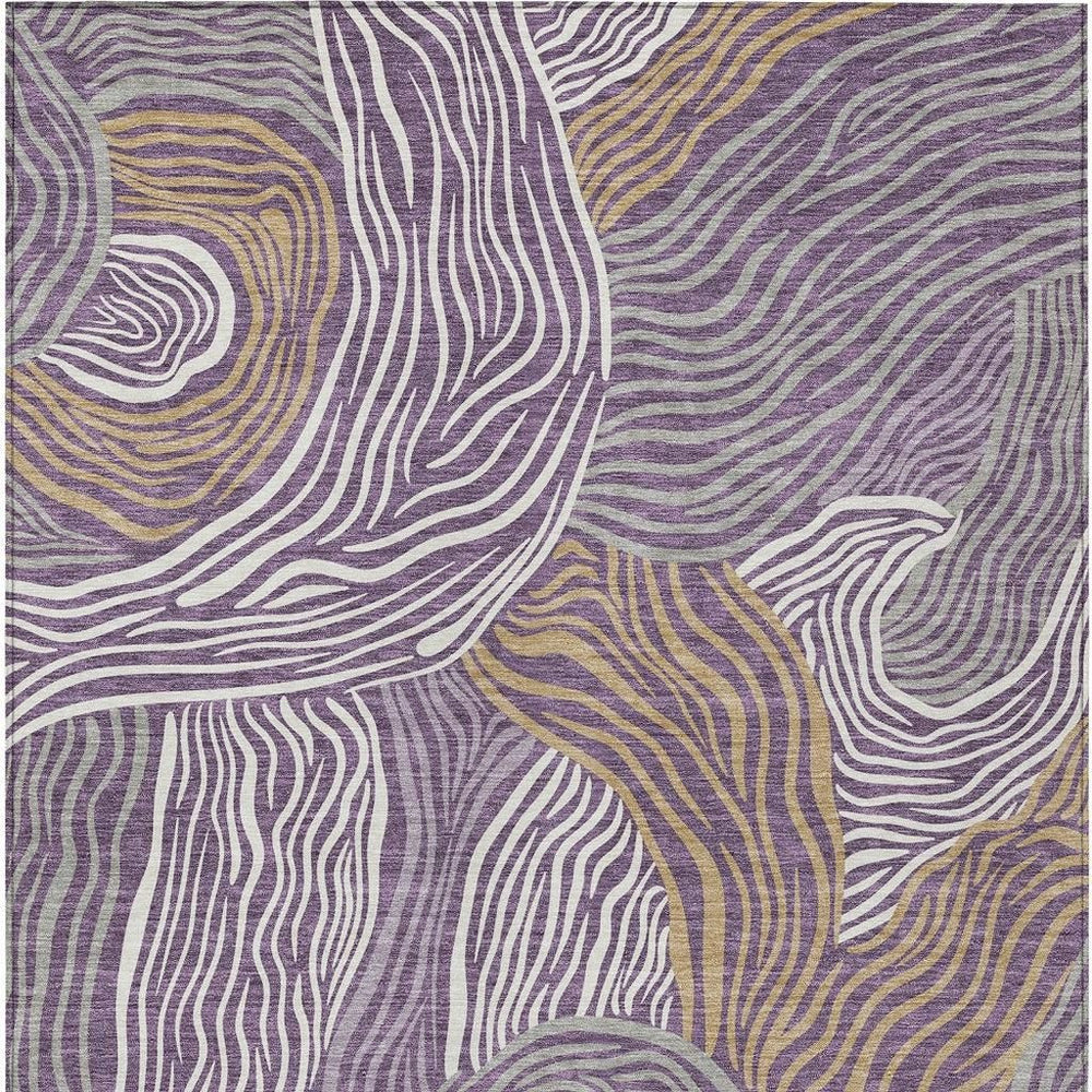 HomeRoots Ikat Polyester Area Rug Washable Stain Resistant for Indoor Outdoor Patio Living Spaces 8' x 10' 732858