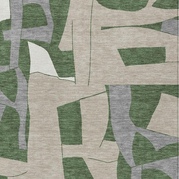 Geometric Polyester Area Rug Washable Stain Resistant for Indoor Outdoor Patios and Living Rooms