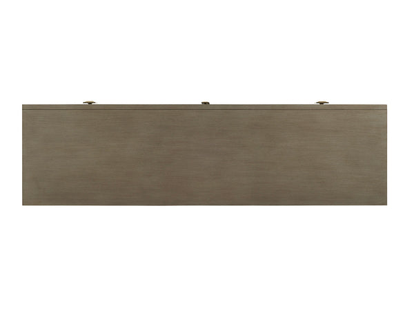 Lexington Provence Luxe Sideboard - Hand-glazed Platinum Finish With Elegant Silver Accents And Storage Solutions Platinum  732-869