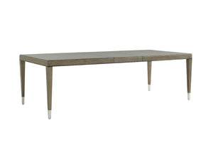 Lexington Chateau Luxurious Rectangular Dining Table With Hand-glazed Finish, Extending To Seat Ten Guests Platinum  732-877