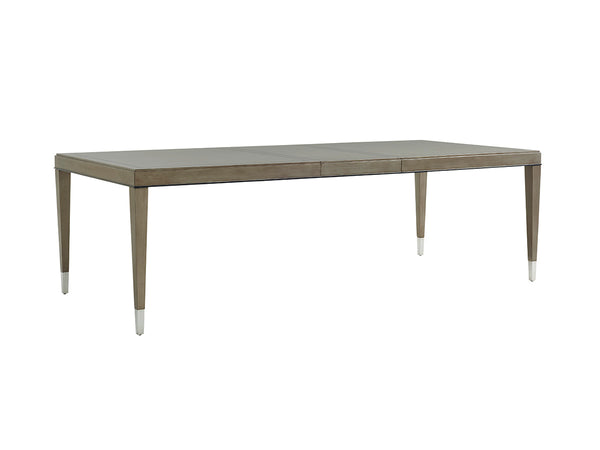 Lexington Chateau Luxurious Rectangular Dining Table With Hand-glazed Finish, Extending To Seat Ten Guests Platinum  732-877