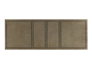 Lexington Chateau Luxurious Rectangular Dining Table With Hand-glazed Finish, Extending To Seat Ten Guests Platinum  732-877