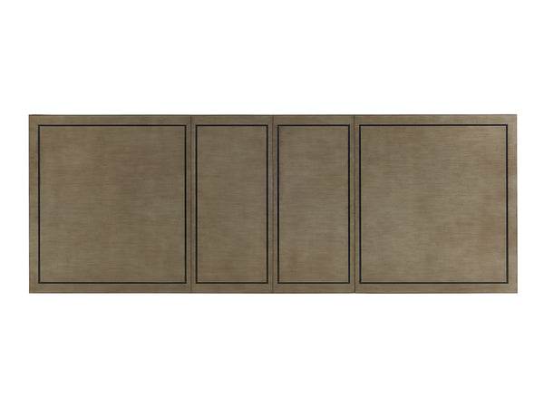 Lexington Chateau Luxurious Rectangular Dining Table With Hand-glazed Finish, Extending To Seat Ten Guests Platinum  732-877