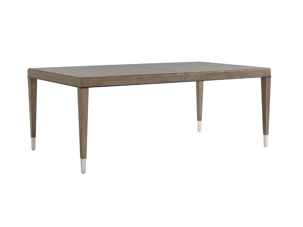 Lexington Chateau Luxurious Rectangular Dining Table With Hand-glazed Finish, Extending To Seat Ten Guests Platinum  732-877