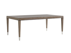 Lexington Chateau Luxurious Rectangular Dining Table With Hand-glazed Finish, Extending To Seat Ten Guests Platinum  732-877
