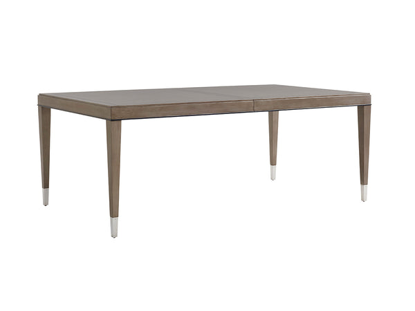 Lexington Chateau Luxurious Rectangular Dining Table With Hand-glazed Finish, Extending To Seat Ten Guests Platinum  732-877