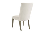 Lexington Bellamy Upholstered Dining Chair - Chic Modern Luxe Design With Elegant Silver Accents And Comfort Platinum  732-882-01