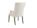 Lexington Bellamy Upholstered Dining Chair - Chic Modern Luxe Design With Elegant Silver Accents And Comfort Platinum  732-883-01