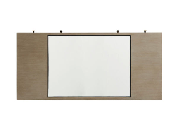 Lexington Foreau Writing Desk: Luxurious Platinum Finish With Elegant Silver Accents And Ample Storage Solutions Platinum  732-933c