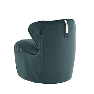 English Elm Ergonomic Floor Chair Velvet Upholstered Lumbar Support Seat for Reading Nook or Lounge Dark Green W1097P462005