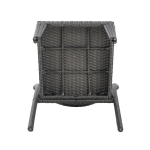 English Elm Christopher Knight Home® - FARLEY Rattan Stacking Sidechair Set of 2 — Durable 300 lb Capacity, Beige Woven Design, Easy Assembly Grey N762P234585E