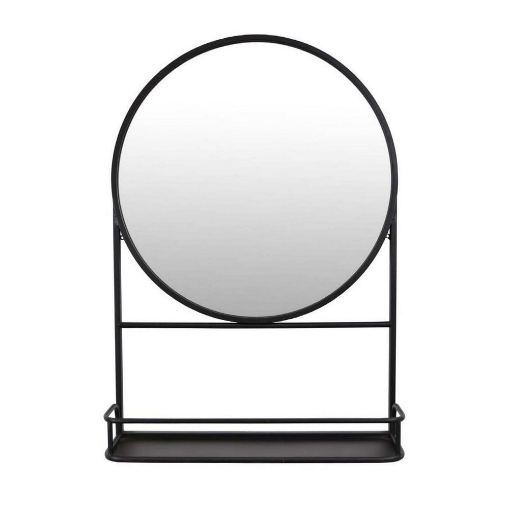 English Elm Filo Square Mirrored Wall Accent with Raised Tray Frame and Speckled Artisan Finish B056P416954