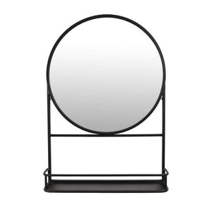 English Elm Filo Square Mirrored Wall Accent with Raised Tray Frame and Speckled Artisan Finish B056P416954