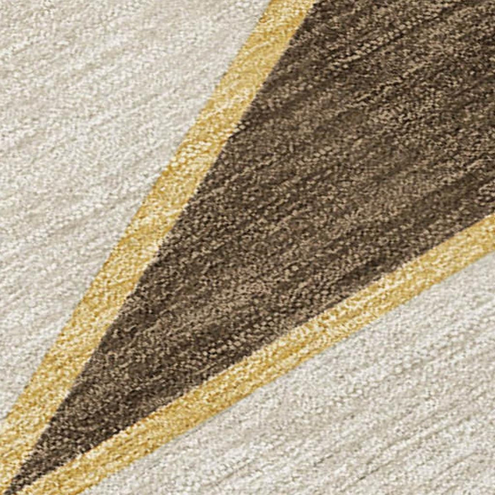8x10 Geometric Polyester Area Rug Washable Indoor Outdoor Patio and Living Room