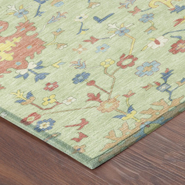 Faux Bois Washable Polyester Indoor Outdoor Area Rug with Felt Back for Patio or Living Room