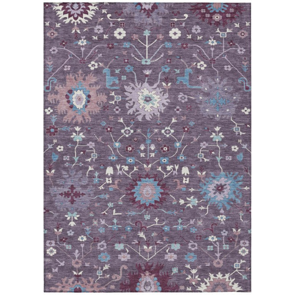 Faux Bois Wood Grain Washable Polyester Area Rug for Indoor Outdoor Patio High Traffic Use