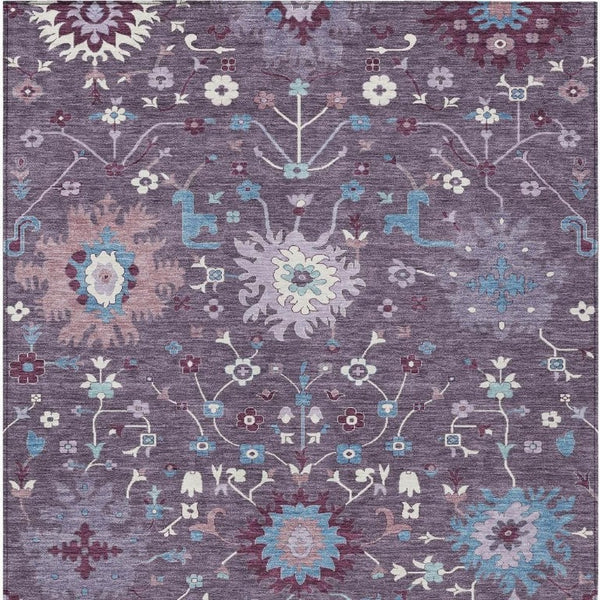 Faux Bois Wood Grain Washable Polyester Area Rug for Indoor Outdoor Patio High Traffic Use