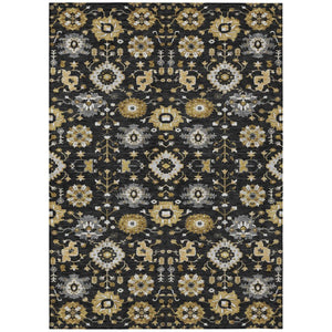 10x14 Geometric Polyester Area Rug Washable Indoor Outdoor Patio Entryway Large