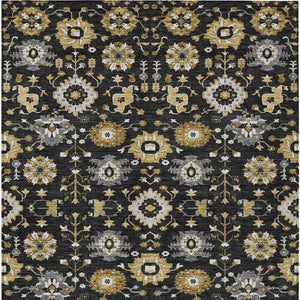 10x14 Geometric Polyester Area Rug Washable Indoor Outdoor Patio Entryway Large