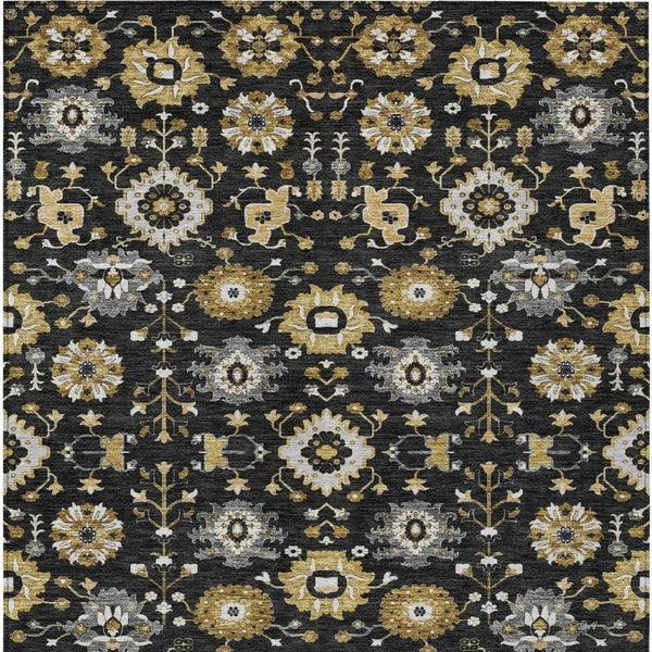 10x14 Geometric Polyester Area Rug Washable Indoor Outdoor Patio Entryway Large