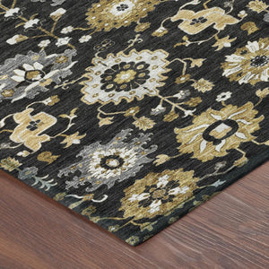 10x14 Geometric Polyester Area Rug Washable Indoor Outdoor Patio Entryway Large
