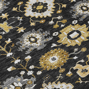 10x14 Geometric Polyester Area Rug Washable Indoor Outdoor Patio Entryway Large