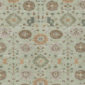 HomeRoots 5x8 Geometric Washable Polyester Area Rug for Indoor Outdoor Patios and Entryways 733116