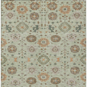 5x8 Geometric Washable Polyester Area Rug for Indoor Outdoor Patios and Entryways