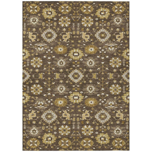 8 X 10 Geometric Polyester Area Rug Washable Indoor Outdoor Patio Stain Resistant