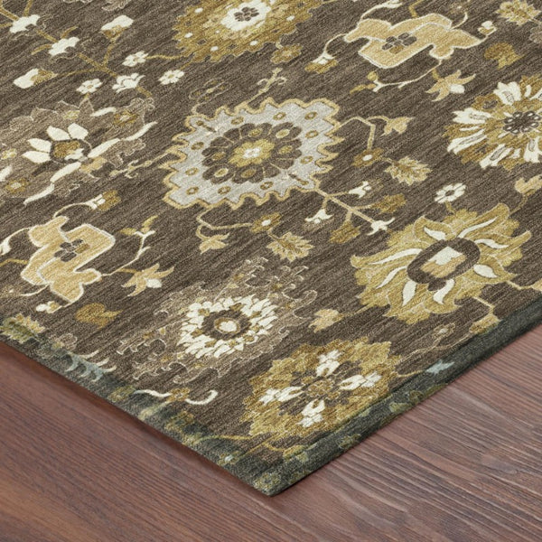 9x12 Geometric Polyester Area Rug Machine Washable Low Pile Indoor Outdoor Use