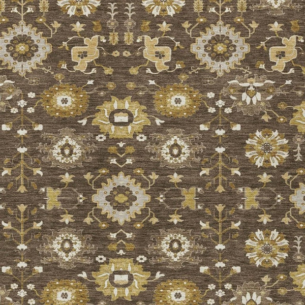 HomeRoots 10 Ft X 14 Ft Geometric Polyester Area Rug Washable Indoor Outdoor Patio 733126