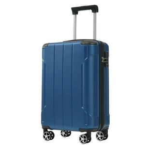 English Elm Hardshell Six Piece Luggage Set Expandable Abs Suitcases with Spinner Wheels Tsa Lock Blue N730P296628C
