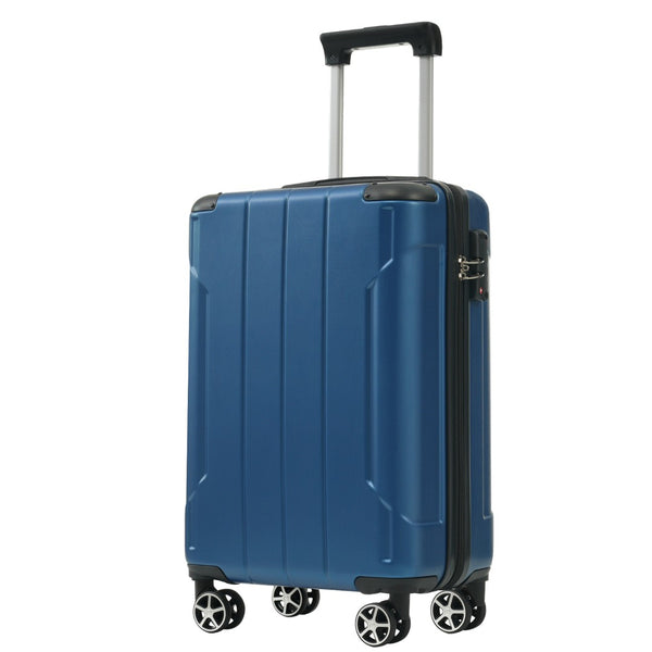 English Elm Hardshell Six Piece Luggage Set Expandable Abs Suitcases with Spinner Wheels Tsa Lock Blue N730P296628C
