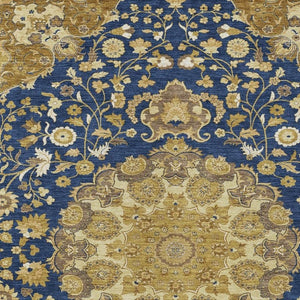 8 Ft X 10 Ft Damask Polyester Area Rug Washable Indoor Outdoor Low Pile Classic