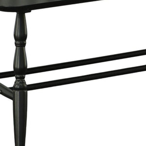 44 Inch Solid Wood Windsor Spindle Back Bench Classic Farmhouse Entryway Accent Seating