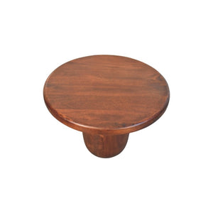 80 Inch Solid Wood Round Coffee Table with Three Drawers for Living Room Storage