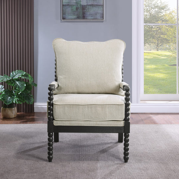 OSP Home Furnishings Eliza Spindle Chair Linen