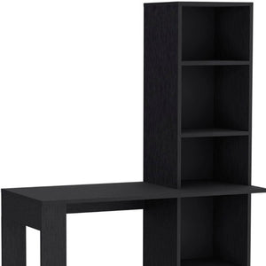 39 Inch Pedestal Writing Desk Solid Wood Frame Compact Home Office Work Surface