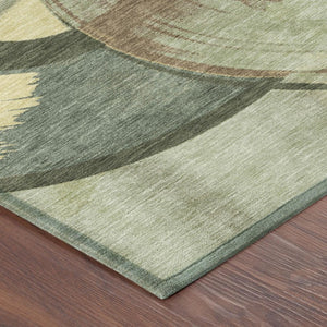 5x8 Geometric Polyester Area Rug Machine Washable for Patio Porch or Living Room