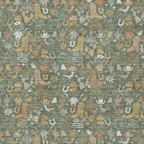HomeRoots Stars Pattern Washable Polyester Indoor Outdoor Area Rug for Patio Entryway or Living Room 5' x 8' 733346
